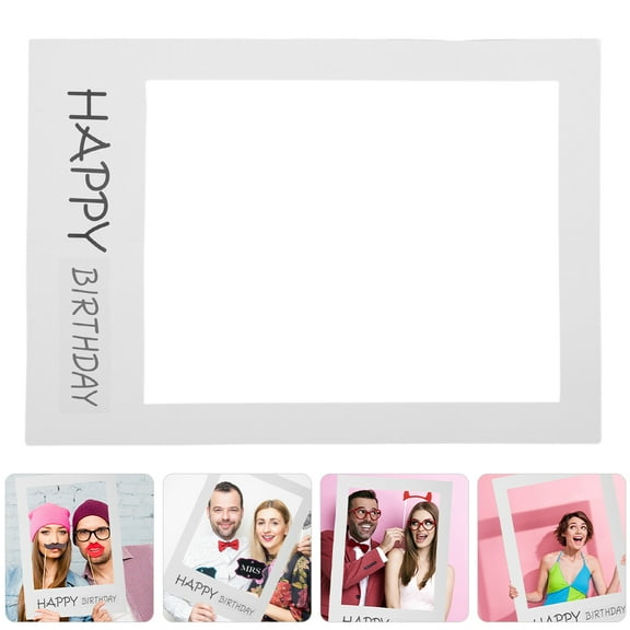 Clispeed Party Photo Props White Paper 2Pcs for Memory Capture