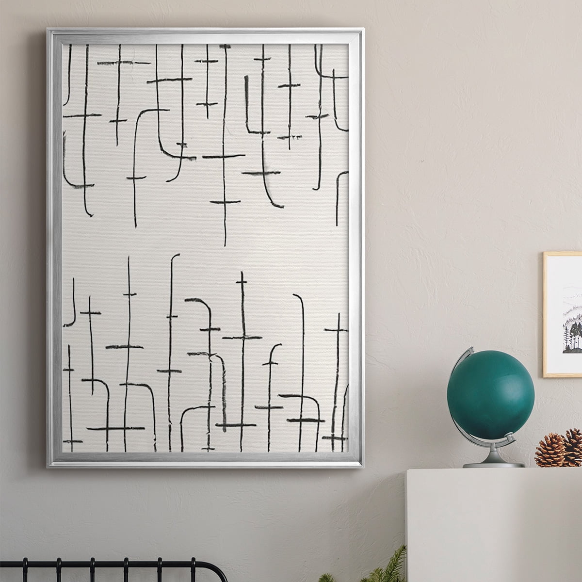 Vertical Arrangement I Premium Framed Print, in Gold, Black, or Silver - Ready to Hang
