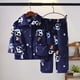 thumbnail image 1 of Conjuntos de pijamas de franela suave para niños y niñas, Tops de manga larga con solapa y pantalones de dibujos animados, ropa de dormir para otoño e invierno, novedad xuanjing  unisex, 1 of 2