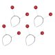 thumbnail image 3 of 4pcs Shiny Creative Hair Hoops Balls Costume Party Festival Headdress Prop for Cosplay Events Celebrations Unique Hair Decoration, 3 of 5