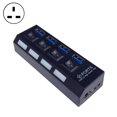 thumbnail image 2 of Gwong Electrónica Indicador LED de expansión USB ABS de alta velocidad Respuesta rápida 4 USB3.0 Concentrador para computadora, 2 of 6