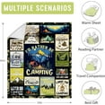 thumbnail image 4 of Camping Gifts, Camping Gifts for Men, Cool Camping Gifts for Camper, Unique Gifts for Camping Lovers, Dad Camping Gifts Ideas, Camping Christmas Throw Blanket Gifts 60"x50", 4 of 6
