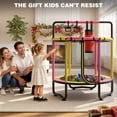thumbnail image 6 of 55” Toddler Trampoline for Kids with Enclosure, Kids Trampoline, SEGMART Indoor Trampoline, Small Trampolines for Kids, Mini Trampoline with Sandbag, Rings, Ocean Balls, Gifts for Boys, Girls, 6 of 7