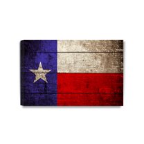DECORARTS - Texas State Flag Wall Art. Giclee Print on Acid Free Cotton Canvas, Canvas wall art for Wall Decor 24x16"