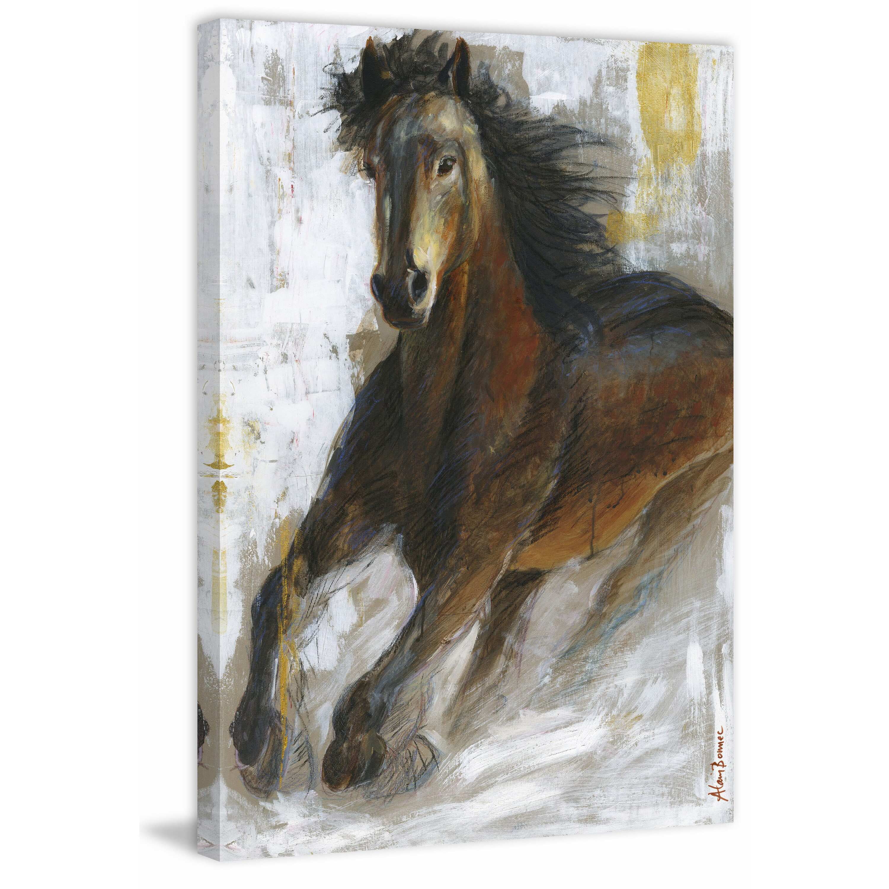"Storm" Painting Print on Wrapped Canvas