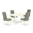 thumbnail image 2 of East West Furniture Dining Room Set Linen White, CAEL5-LWH-07, 2 of 6