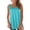 Sky Blue, variant on HUITKMM Sleeveless Shirts for Women Cami with Built in Bra Wide Strap Tank Tops for Women Summer Clothes for Size M