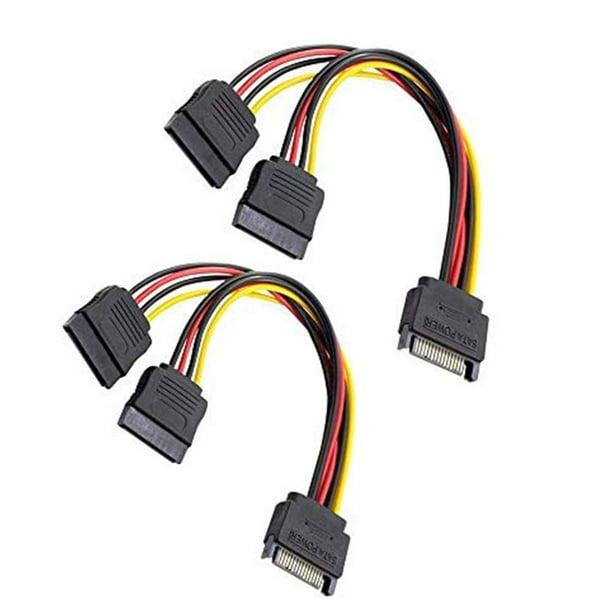 SiyuXinyi One Minute Two SATA Power Extension Cord SATA Power Y