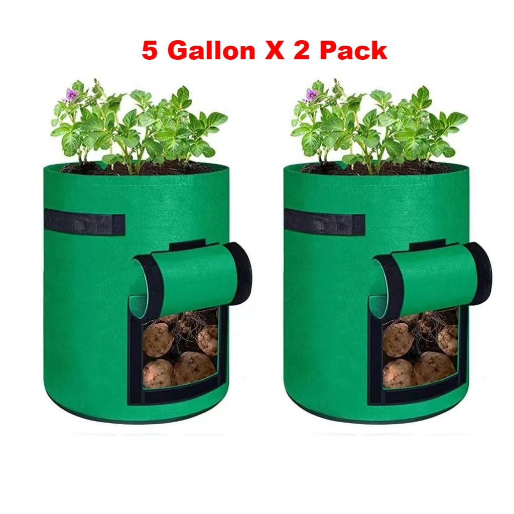 2 Pack Potato Grow Bags Hanging Tomato Planter Upside Down Tomato Grow