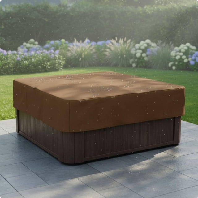 Cubierta impermeable para exteriores Marrón 220*220*30cm