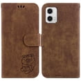 thumbnail image 2 of Compatible with Motorola Moto G73 5G Embossed Cute Tiger Flip Folio Wallet Case Card Pocket Holder Cover, 2 of 5