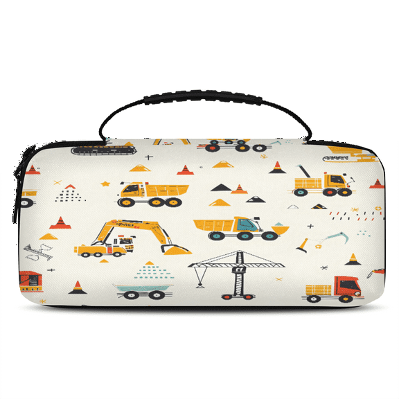 Herdesigns Excavator Carry Case Compatible for Nintendo Switch OLED Model 2021/Switch 2017, Protective Travel Switch Carrying Case with 20 Game Card Slots for Switch Console & Accessories