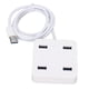 thumbnail image 1 of Hub USB de 4 puertos, color blanco, de amplia compatibilidad, ligero, portátil, divisor USB de escritorio para discos duros externos, 1 of 5
