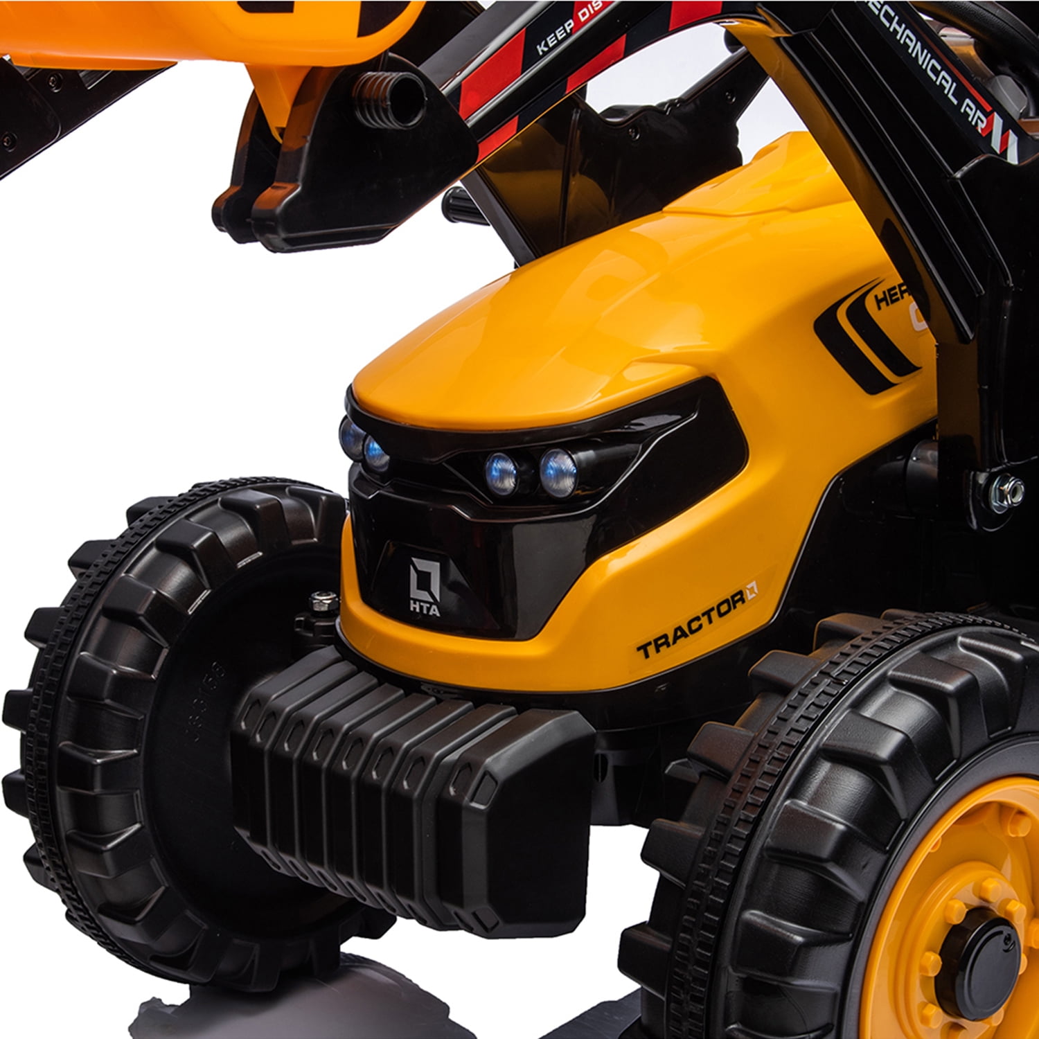 CIPACHO Ride On Tractor, 24 V Powered Construction Vehicles for Kids with 3-Gear-Shift Ground Loade, Kids Car Toys, Yellow CIPACHO Ride On Tractor, 24 V Powered Construction Vehicles for Kids with 3-Gear-Shift Ground Loade, Kids Car Toys, Yellow