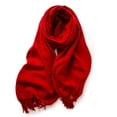 thumbnail image 4 of Daznico Womens Tassel Blanket Scarf, Soft Warm Solid Shawl Wrap for Winter Casual Daily Outdoor Cold Weather Fashion Accessory, 4 of 4