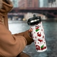 thumbnail image 3 of Baiheyi 30oz Christmas Tree Gingerbread Snowflake Tumbler Mug Gifts for Kids and Adults Insulated Stainless Steel Tumbler with Handle Travel Coffee Cup Water Bottles, 3 of 7