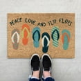 thumbnail image 3 of Yeetfub Clearance Summer Door Mat, Coir Brown B1, Outdoor Welcome Floor Mat, 16x24IN, (2 Count), 3 of 5