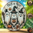 thumbnail image 3 of WHEANG Halloween Pumpkin Wooden Round Sign Creative Decorative Sign (11.8*11.8 Inch), 3 of 4