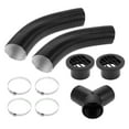 thumbnail image 1 of Kit de conducto de calefacción para automóviles, camiones, autocaravanas, furgonetas y barcos con conector en Y de 75 mm ID y 80 cm de longitud máxima, 1 of 1