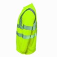thumbnail image 4 of 2 Pack-High Visibility Long Sleeve T-Shirt Hi Vis Green Work Safety Reflective Tape Class 3 Size: Medium, 4 of 6