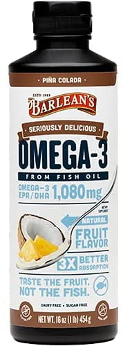 Barlean's Seriously Delicious Piña Colada Omega-3 Fish Oil