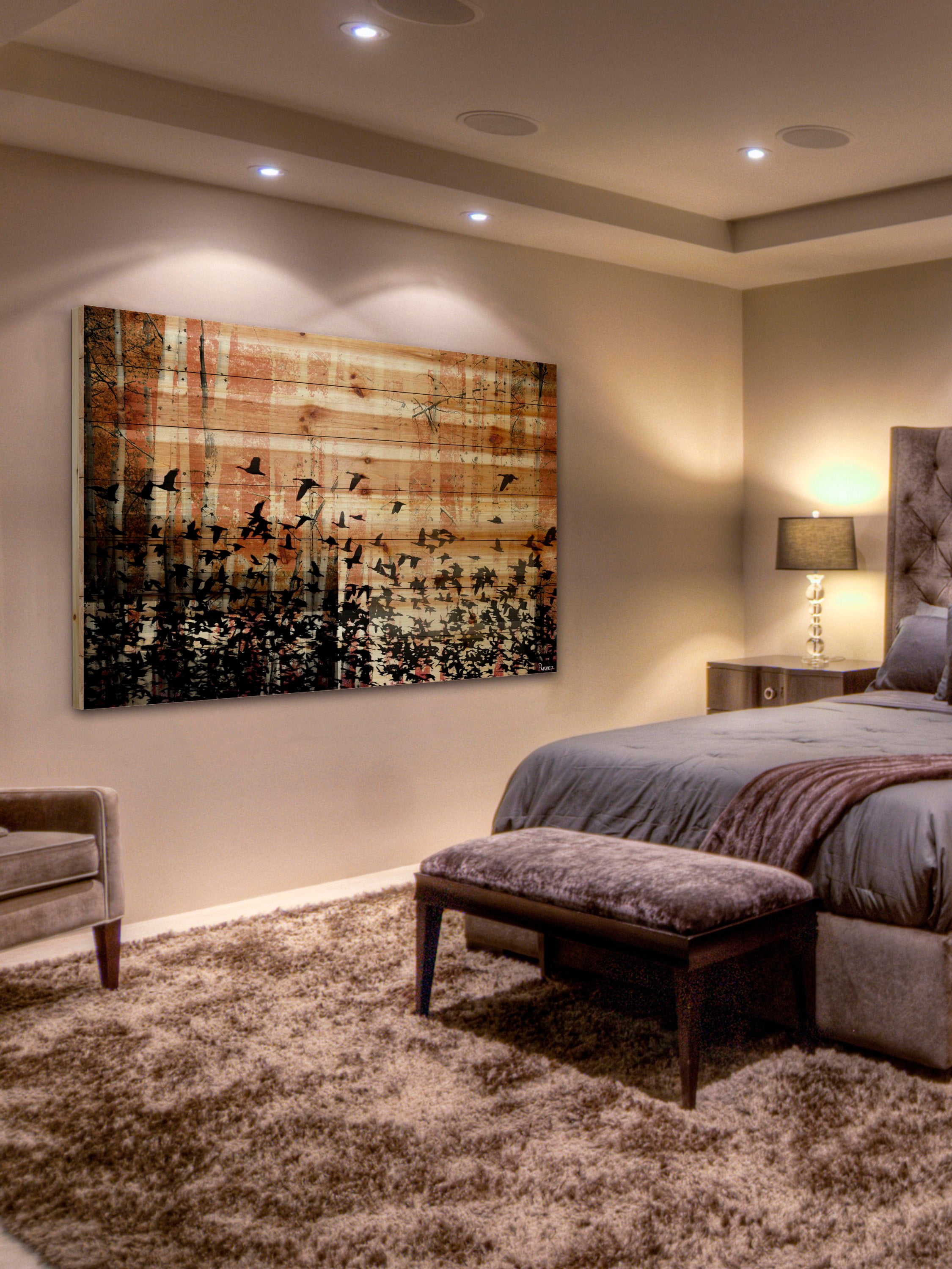 Parvez Taj Aspen Wood Pinewood Wall Art, 20" x 30"
