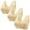 Beige, variant on Gymayou 3 Pack Front Snap Closure Bras for Older Women Full Coverage Comfort Wireless Bralettes Wide Strap Support Bras for Elderly Ladies Beige L