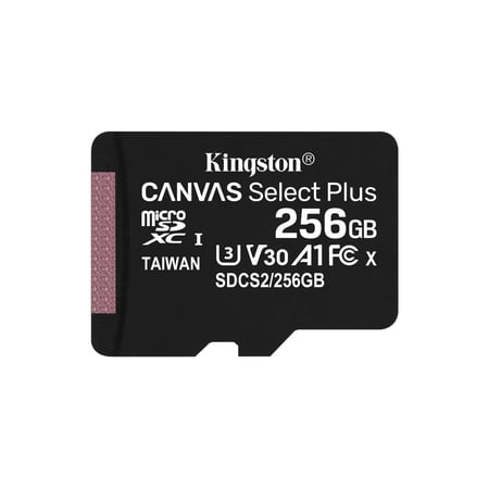 UPC: 0740617299168 | Kingston 256GB microSDXC Canvas Select Plus 100MB/s Read A1 Class 10 UHS-I Memory Card without Adapter SDCS2/256GBSP