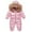 Pink, variant on Krdevn Winter Overalls Ski Suits Baby Boy's and Girl's Windproof Snowboard Jumpsuits Snowsuit Jackets Coats,Kids Clothing,18-24 Months