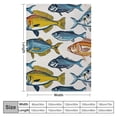 thumbnail image 4 of Orinice Fish Theme Warm Lightweight Blanket Soft Fleece Blankets for All Seasons - Decorative Cow Gifts Blanket for Living Rooms, Sofa, Bed - Multiple Sizes Available 40x50in, 4 of 6