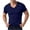 Navy, variant on Mens Ice Silk V Neck Athletic Tees Lightweight Breathable Stretchy Quick Dry Shirts Flex Summer Casual Basic Pullover Daily Tops