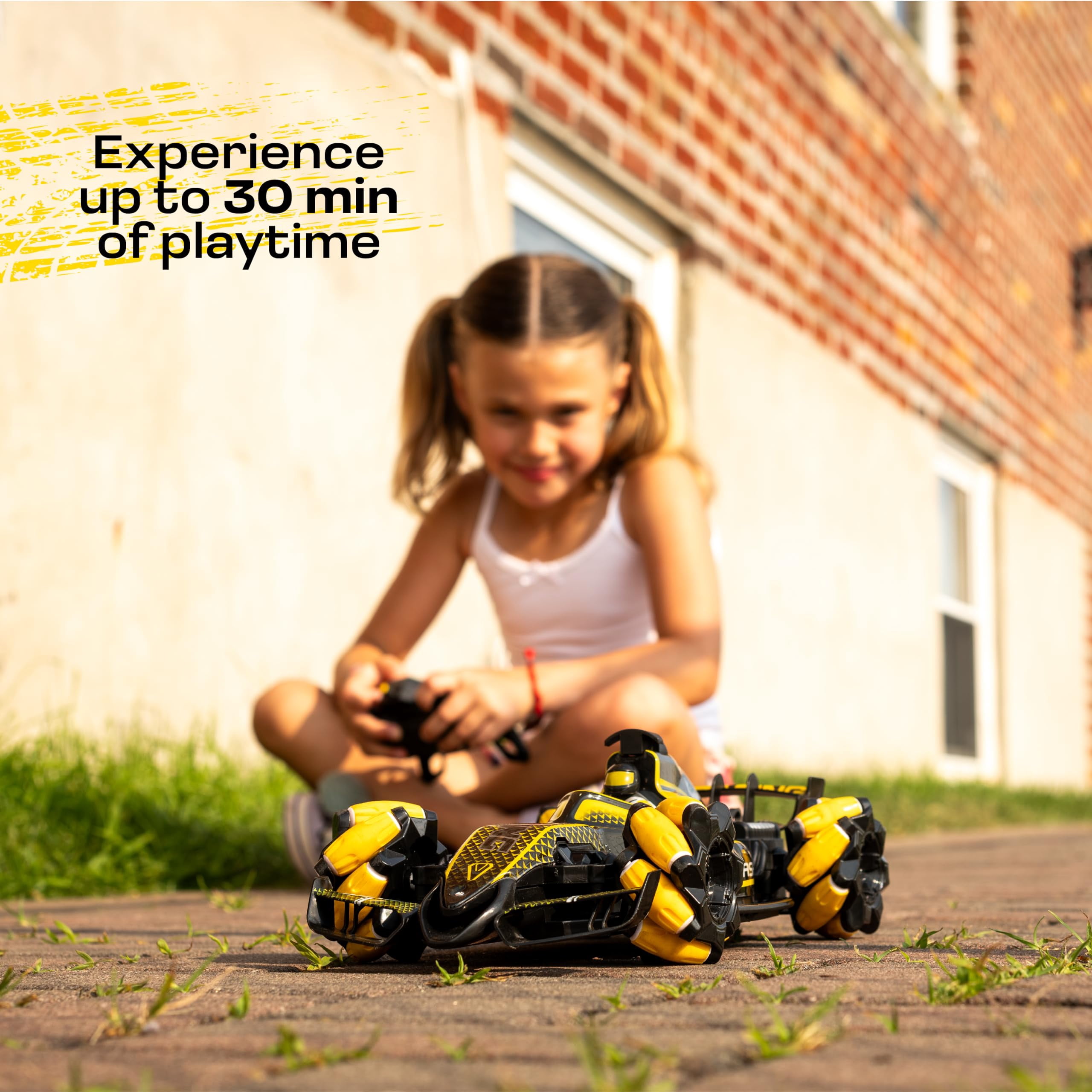Rechargeable Remote Control RC Car for Kids, 360 Twisting 4wd Drifter Vapor Generating 1:12 Scale