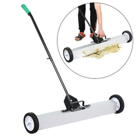 sweeper magnetic duty heavy wheels topeakmart inches handle release walmart