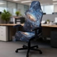 thumbnail image 5 of Whosucclay Galaxy Print Gaming Chair Slipcovers, Stretchable Office Chair Cover 4 Pcs Computer Desk Chairs Covers with Armrest Covers, Rotating Armchair Protector Cover, 5 of 8