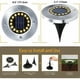 thumbnail image 5 of Paquete de 8 luces solares para exteriores, 16 LED, luz blanca cálida, IP65, impermeables, focos empotrados para jardín, camino, césped, patio, jardín, subterráneo, 5 of 5