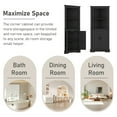 thumbnail image 5 of 69'' H Tall Farmhouse Corner Storage Cabinet with 2 Doors, Narrow Bathroom Cabinet with Storage Shelves, Corner Hutch for Kitchen, Dining Living Room, Black, 5 of 9