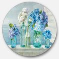 thumbnail image 1 of Designart 'bouquets de Fleurs Côtières' Art Mural Rond en Métal Style Ferme - Disque de 36, 1 of 5