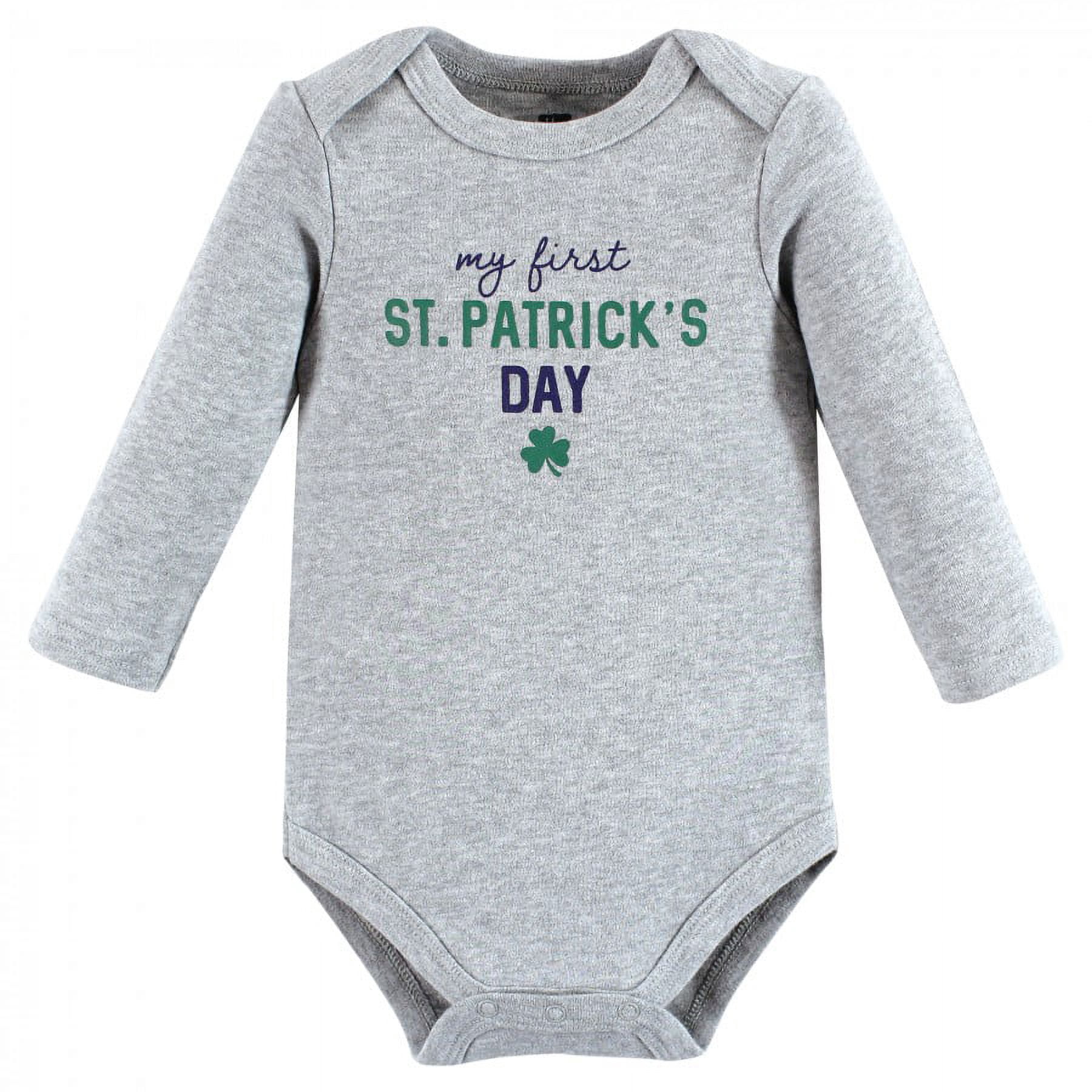 Hudson Baby Cotton Long-Sleeve Bodysuits, 3- Pack, Newborn- 24 Months