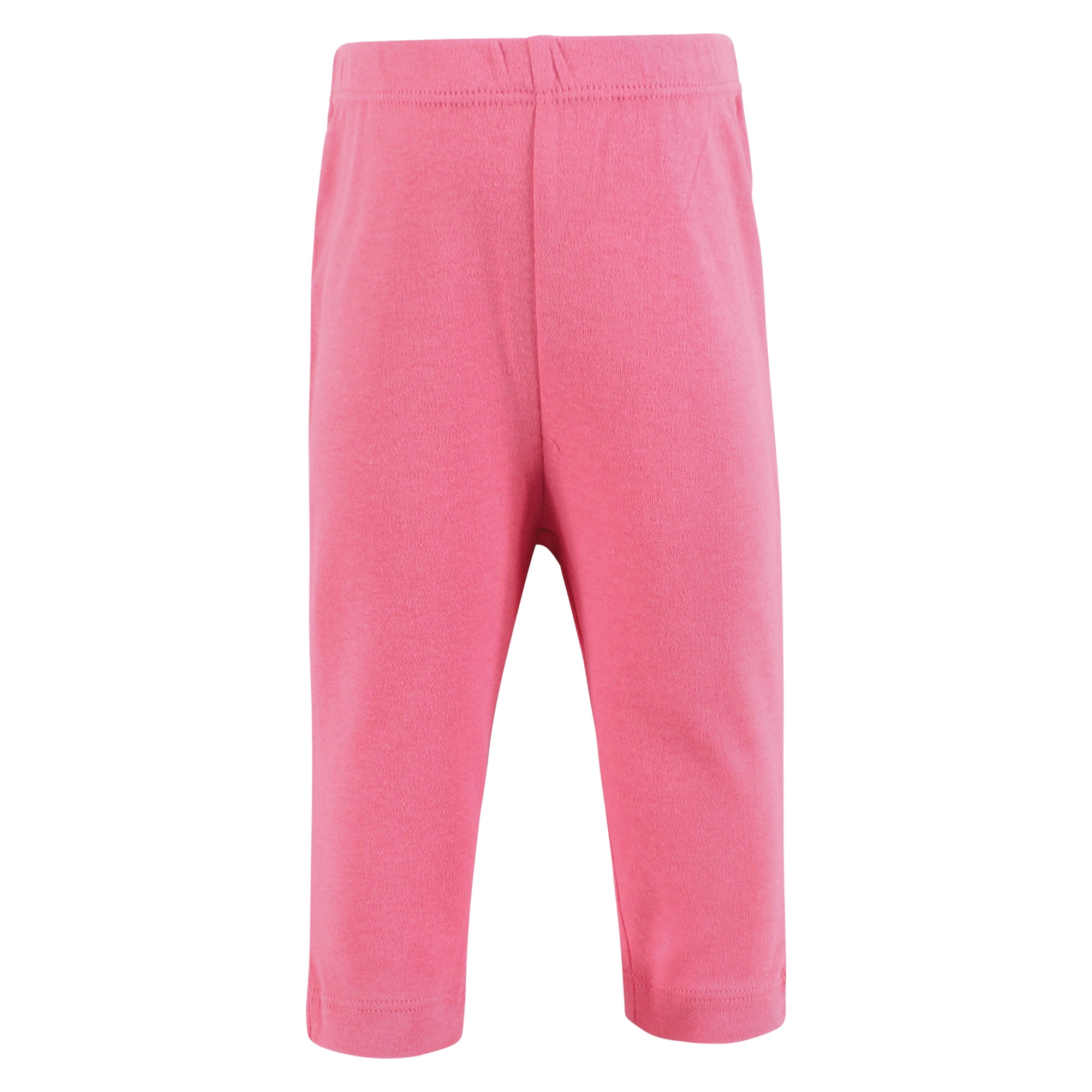 Hudson Baby Girls Cotton Pants and Leggings, Blush Rose Leopard, 6-9 Months