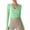 Green, variant on GigrtiJin Cutout Long Sleeve Shirt for Women Backless Elastic Yoga Sports Tshirt Bodycon Crop Shirt Fashion Slim Tee Top