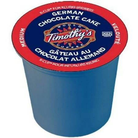 Timothys World Coffee German Chocolate Cake For Keurig Brewers 24 K-Cups (3 Pack)