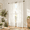 Natural-34"W x 90"L (Pack of 2), variant on Taupe Curta90 Inch Length 2 Panels Set Linen Light Filtering Sheer Brown For Living Room Bedroom Coffee Colored Primitive Drapes P