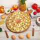 thumbnail image 2 of Bandeja for huevos de madera de acacia con 24 orificios, tabla redonda for embutidos y bandeja for servir queso, 2 of 7