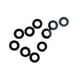 thumbnail image 5 of 10 piezas de anillos de ojales para bádminton, accesorios, protectores de alambre, reparación de cuerdas de repuesto Negro, 5 of 9