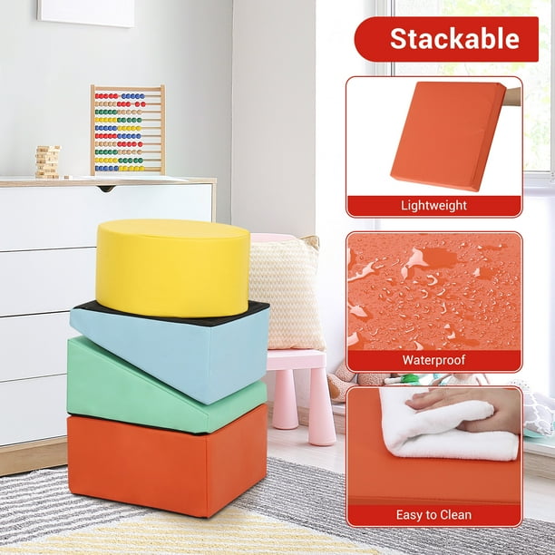ChaoLink Set de 5 piezas de espuma para escalar para niños pequeños - set activo para escalar, gatear y deslizarse en interiores