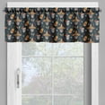 thumbnail image 2 of Ambesonne Mexican Valance Pack of 2, Skull Sombrero Chili, 54"X12", Multicolor, 2 of 5