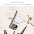 thumbnail image 4 of PÜR MINERALS 4-in-1 Tinted Moisturizer With SPF 20 - Hydrating Face Moisturizer, Primer, & Foundation With Shea Butter, Aloe Vera & Vitamin B3 - Vegan Friendly - Free of Paraben, Gluten & BPA , Bone, 4 of 5
