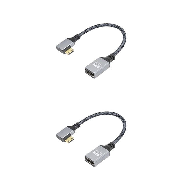 Inteprter Adaptador portátil compatible con cable Accesorios de video Adaptadores Convertidores Tipo 2 2piezas