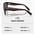 thumbnail image 4 of Ray-Ban RB0360S DRIFTER POLARIZED Square Shaped Sunglasses for Men & Women - Includes Official Rayban Eyewear Kit - Ideal Formal & Casual Wear Sunglasses - Grey Lens, 4 of 7