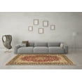 thumbnail image 3 of Ahgly Company Indoor Round Medallion Brown Traditional Area Rugs, 7' Round, 3 of 4